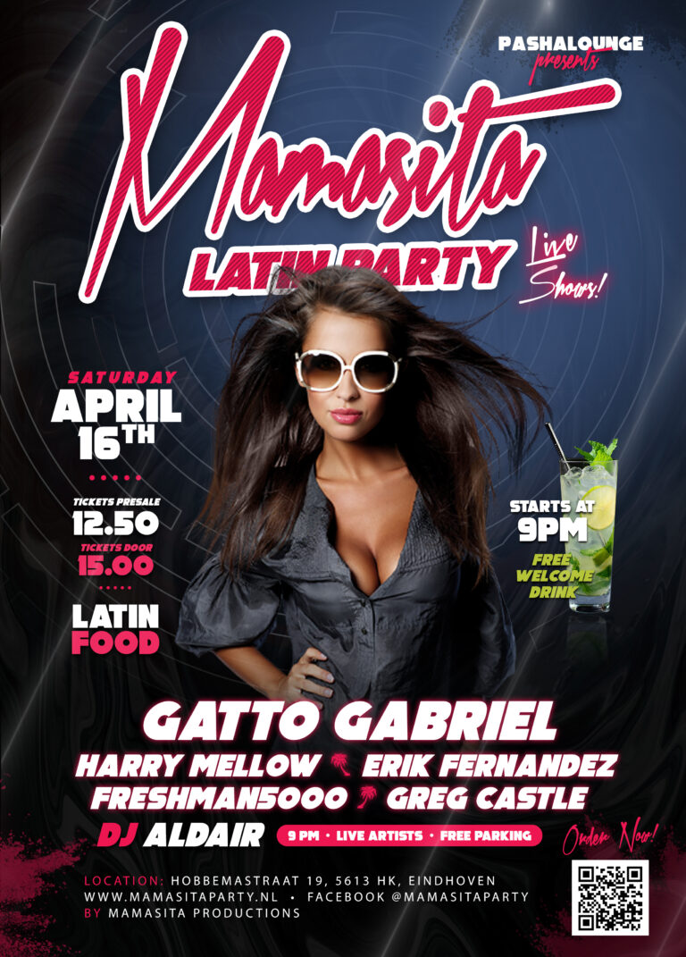 Mamasita Latin Party Poster